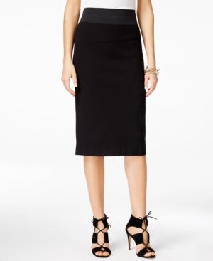Inc International Concepts Pull-on Textured Pencil Skirt, Only At Macy's