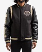 Black Pyramid Men's Drip Logo Varsity Jacket