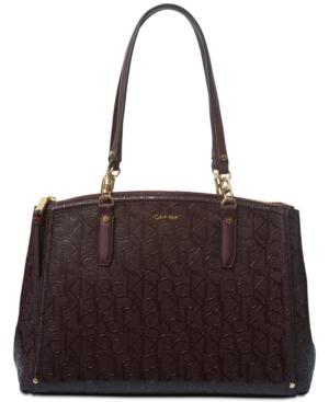 Calvin Klein Frida Signature Medium Shoulder Bag