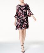 Jessica Howard Floral-print Ruffled Dress