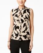 Tommy Hilfiger Paisley-print Twist-neck Shell