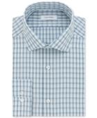 Calvin Klein Men's Steel Classic/regular Fit Performance Lake Check Dress Shirt
