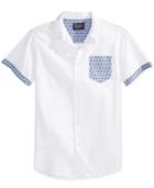 Retrofit Men's Anchor Graphic-print Short-sleeve Pocket Shirt
