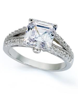Giani Bernini Sterling Silver Ring, Cubic Zirconia Princess-cut Engagement Ring (4 Ct. T.w.) Size 5-9