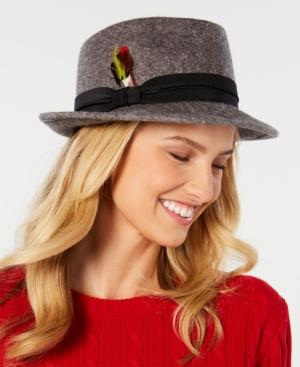 Nine West Wool Felt Porkpie Fedora, Created For Macy's