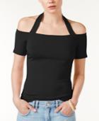 Guess Frida Off-the-shoulder Halter Top, A Macy's Exclusive Style