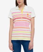 Tommy Hilfiger Cotton Striped Polo Shirt, Only At Macy's