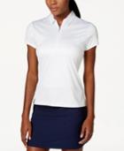 Pga Tour Stencil Floral Print Polo Top