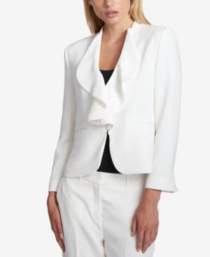 Dkny Ruffled Blazer