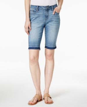 Earl Jeans Released-hem Bermuda Shorts
