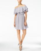 Astr Chloe Smocked Flounce Dress