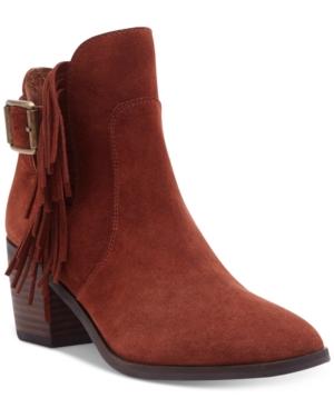 Lucky Brand Women's Makenna Fringe Booties Women's Shoes