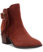 Lucky Brand Women's Makenna Fringe Booties Women's Shoes