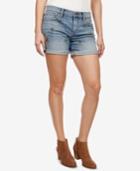 Lucky Brand Roll Up Embroidered Denim Shorts