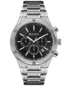 Bulova Men's Chronograph Stainless Steel Bracelet Watch 43mm 96b247, A Macy's Exclusive Style