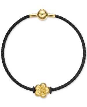 Chow Tai Fook Flower Braided Bracelet In 24k Gold