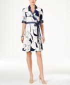 Ivanka Trump Printed Faux-wrap Dress