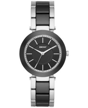 Dkny Women's Stanhope Two-tone Stainless Steel And Ceramic Bracelet Watch 36mm Ny2499