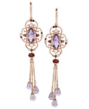 Le Vian Multistone Dangle Earrings In 14k Rose Gold