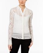 Tommy Hilfiger Sheer Lace Blouse