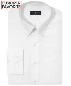 Club Room Estate Big And Tall Wrinkle Resistant Solid Dress Shirt