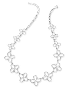 Charter Club Flower All-around Collar Necklace, Only At Macy's