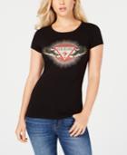 Guess Embellished Logo-print T-shirt