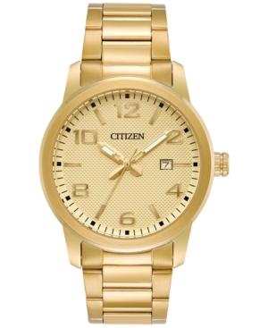 Citizen Men's Quartz Gold-tone Stainless Steel Bracelet Watch 42mm Bi1022-51p, A Macy's Exclusive Style