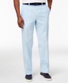 Haggar Men's Classic-fit Poplin Belted Stretch Pants