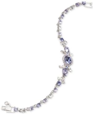 Givenchy Silver-tone Multi-crystal Flex Bracelet