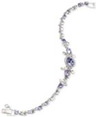 Givenchy Silver-tone Multi-crystal Flex Bracelet