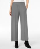 Eileen Fisher Washable Crepe Wide-leg Ankle Pants