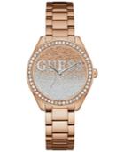 Guess Women's Rose Gold-tone Stainless Steel Bracelet Watch 37mm