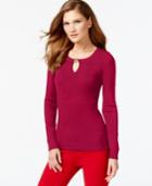 Inc International Concepts Keyhole Sweater, Only At Macy's