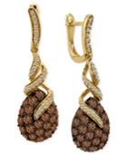 Le Vian Diamond Chocolate Diamond (2 Ct. T.w.) And White Diamond (1/4 Ct. T.w.) Swirl In 14k Gold