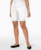 Karen Scott Petite Side-tie Shorts, Only At Macy's