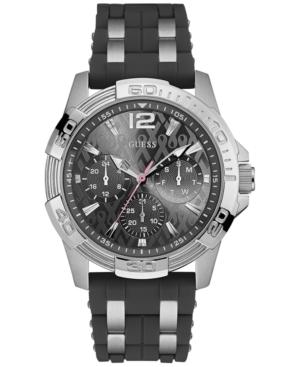 Guess Men's Gray Silicone Strap Watch 43mm U0032g7