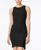 Material Girl Juniors' Asymmetrical Mesh Overlay Slip Dress, Only At Macy's