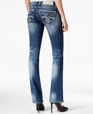 Rock Revival Sasha Embellished Bootcut Dark Blue Wash Jeans