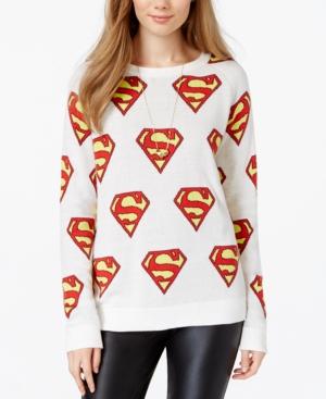 Bioworld Juniors' Superman Logo Pullover Sweater