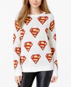 Bioworld Juniors' Superman Logo Pullover Sweater