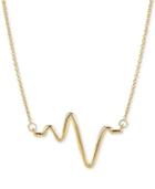 Sarah Chloe Large Heartbeat Pendant Necklace, 16 + 2 Extender, Available In Sterling Silver Or 14k Gold Plated Sterling Silver