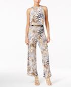 Thalia Sodi Belted Wide-leg Jumpsuit, Created For Macy's