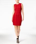 Calvin Klein Plaid Sheath Dress, Regular & Petite Sizes