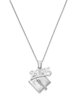 Giani Bernini 2015 Graduation Cap Pendant Necklace In Sterling Silver