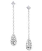 Danori Silver-tone Crystal Linear Drop Earrings, Only At Macy's
