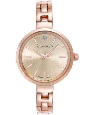 Charter Club Rose Gold-tone Stainless Steel Bracelet Watch 34mm, Only At Macy's