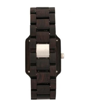 Earth Wood Arapaho Wood Bracelet Watch W/date Brown 39mm