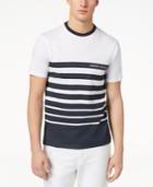Armani Exchange Men's Stripe Logo-print T-shirt, Created For Macy's
