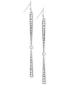 Bcbgeneration Silver-tone Pave Hourglass Earrings